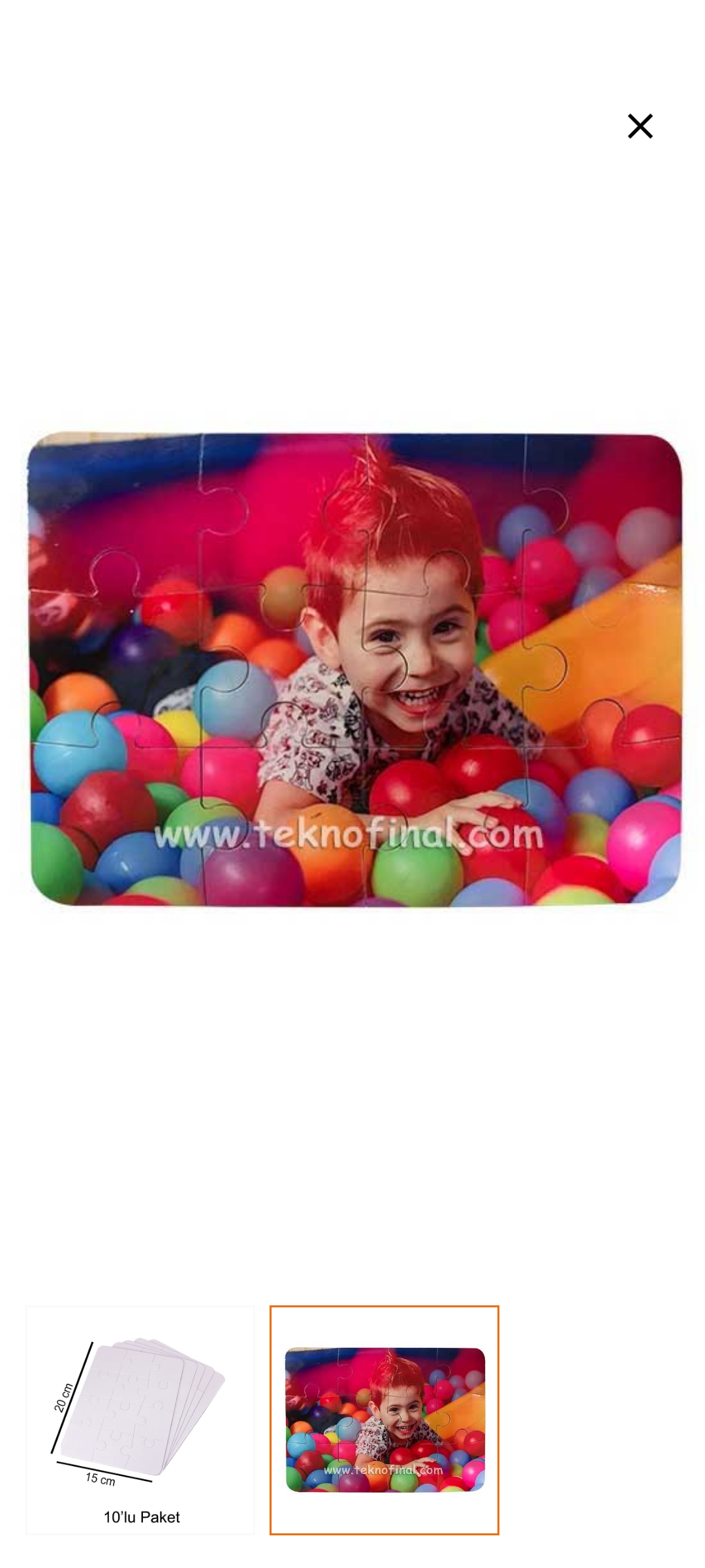 Kişiye Özel Baskılı Puzzle 15x20 Magnet
