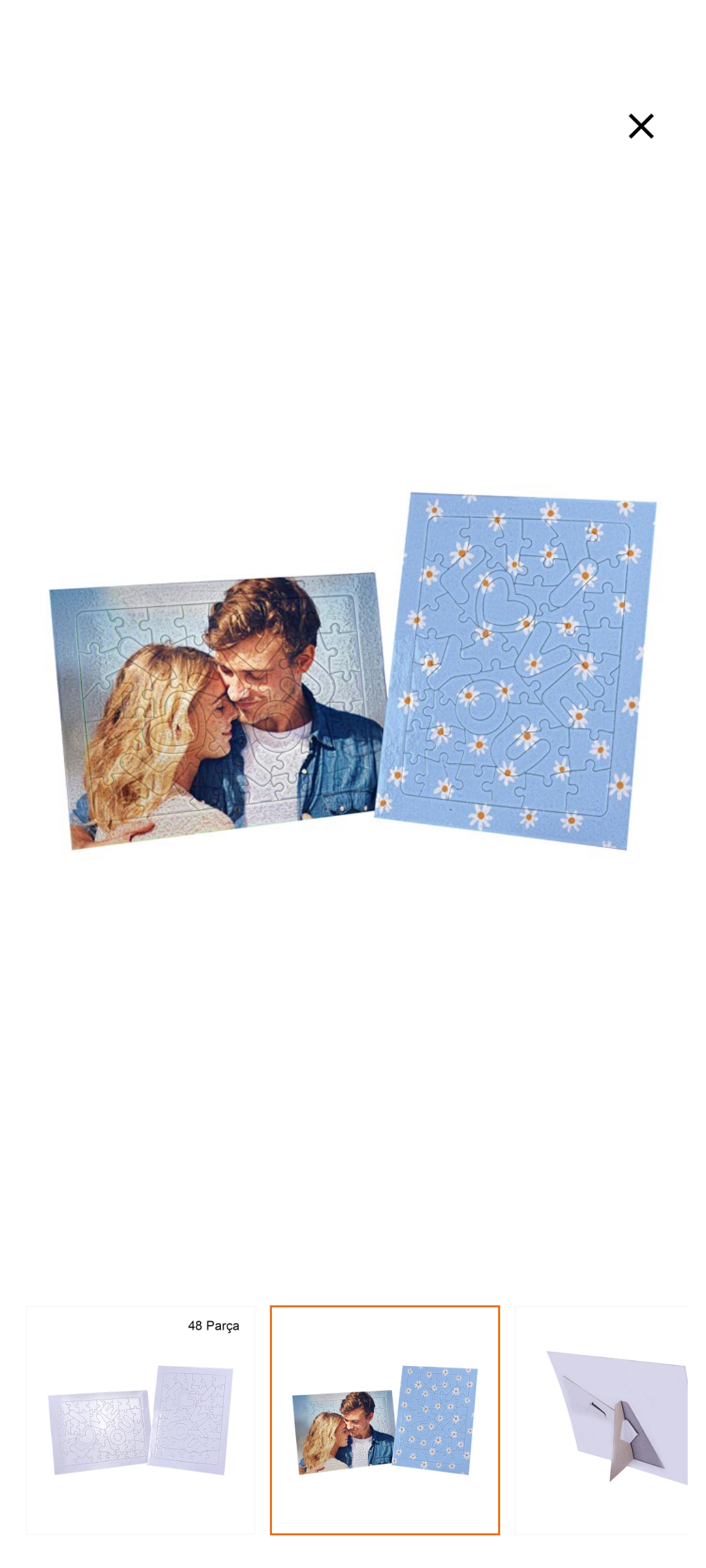 Kişiye Özel Baskılı Love Puzzle 48 Parça